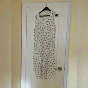 Vintage Barbizon floral cotton dress sleepwear size  large